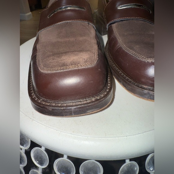 KENNETH COLE BROWN LEATHER/SUEDE MENS DRESS SHOES SIZE 10 - Picture 6 of 15